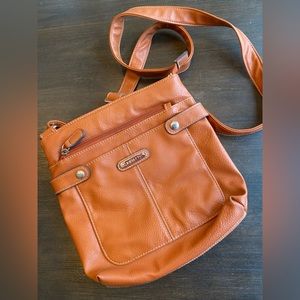 Rossetti Leather Crossbody Bag Tan / Camel Color